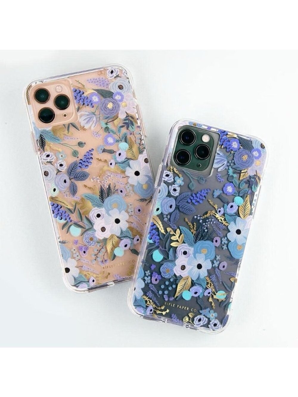 Rifle Paper Company iPhone 12 Pro Max Case Blue Gold Garden Party Floral 6.7"